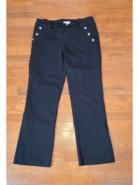 ROZ & Ali Black Boot Cut Dress Slacks Women’s Size 10